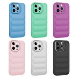 iPhone 14 Pro Uyumlu Kamera Korumalı Parlak AirBag'li Zore Galya Kılıf-Beyaz