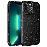 Apple iPhone 12 Pro Max Kılıf Kamera Korumalı Simli Lüks Zore Koton Kapak