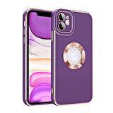 iPhone 12 Uyumlu Zore Kongo Kılıf-Koyu Mor