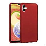 Galaxy A04 Uyumlu Zore Premier Silikon Kapak-Kırmızı