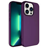 iPhone 14 Pro Max Uyumlu Zore LSR Lansman Kapak-Derin Mor