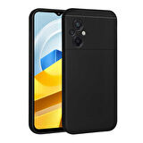 Xiaomi Poco M5 Kılıf Zore Premier Silikon Kapak-Siyah
