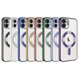 Apple iPhone 11 Kılıf Kamera Korumalı Magsafe Wireless Şarj Özellikli Zore Demre Kapak-Gold