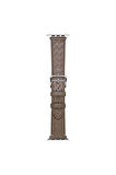 Apple Watch 44mm Uyumlu Krd-76 Pu Deri Kordon Strap Kayış - Mürdüm