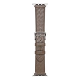 ​​​Watch 7 45mm Uyumlu KRD-76 PU Deri Kordon Strap Kayış CLO- Gri