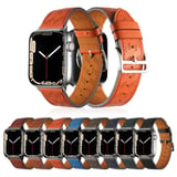 ​​​Watch 7 45mm Uyumlu KRD-76 PU Deri Kordon Strap Kayış CLO- Lacivert