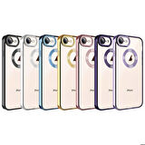 iPhone 7 Uyumlu Kamera Korumalı Logo Gösteren Zore Omega Kapak-Rose Gold