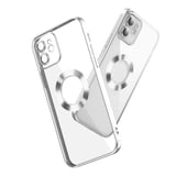 iPhone 11 Uyumlu Kamera Korumalı Logo Gösteren MKST Omega Kılıf-Lila
