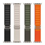 Watch 7 41mm Uyumlu KRD-74 Hasır Zore Kordon-Açık Yeşil