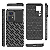 Xiaomi Mi 12T Pro Kılıf Zore Negro Silikon Kapak-Siyah