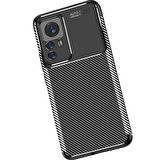 Xiaomi Mi 12T Pro Kılıf Zore Negro Silikon Kapak-Siyah