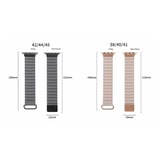 ​​​Watch 7 45mm Uyumlu KRD-78 PU Deri Kordon Strap Kayış CLO- Mürdüm