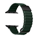 ​​​Apple Watch 7 41mm KRD-78 PU Deri Kordon Strap Kayış