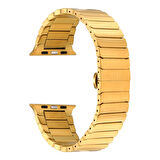​​​Watch 7 45mm Kordon Uyumlu KRD-79 Metal Strap Kayış CLO- Gold