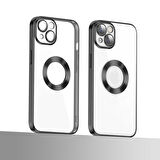 Apple iPhone 13 Kılıf Köşeleri Renkli Şeffaf Kamera Korumalı Silikon Luxury Kapak