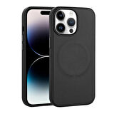  iPhone 14 Pro Max Kılıf PU Deri Magsafe Wireless Şarj Özellikli Derix Kapak