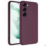 Galaxy S23 Uyumlu Zore Mara Lansman Kapak-Koyu Mor