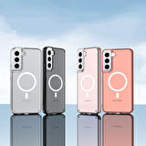 Galaxy S23 Uyumlu Zore Tacsafe Wireless Kılıf-Renksiz