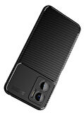 Xiaomi Redmi Note 11E Kılıf Zore Negro Silikon Kapak-Lacivert