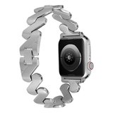 ​​​Watch 7 45mm Kordon Uyumlu KRD-80 Metal Strap Kayış CLO- Gümüş
