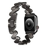 ​​​Watch 44mm Kordon Uyumlu KRD-80 Metal Strap Kayış CLO- Siyah