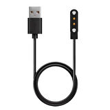 Siyah Haylou Solar LS05 Akıllı Saat Usb Şarj Kablosu-Zore