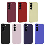 Galaxy S23 Uyumlu Zore Premier Silikon Kapak-Saks Mavi