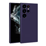 Galaxy S23 Ultra Uyumlu Zore Premier Silikon Kılıf-Lacivert