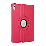 iPad 11.Nesil 2025 ​ARTH Dönebilen Standlı Kılıf - Pembe Koyu