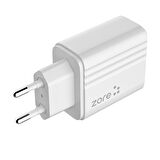 Beyaz Play Serisi PL2 Type-C to Lightning 2in1 PD Seyahat Şarj Aleti 20W-Zore