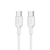 Beyaz Play Serisi PL3 Type-C to Type-C 2in1 PD Seyahat Şarj Aleti 20W-Zore