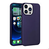 iPhone 14 Pro Max Uyumlu Zore Premier Silikon Kapak-Derin Mor