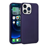 iPhone 14 Pro Uyumlu Zore Premier Silikon Kılıf-Derin Mor