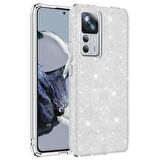 Xiaomi Mi 12T Kılıf Zore Shining Silikon-Gümüş