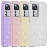 Xiaomi Mi 12T Kılıf Zore Shining Silikon-Gümüş