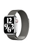 Apple Watch 38mm Uyumlu Krd-01 Metal Kordon-new Gray