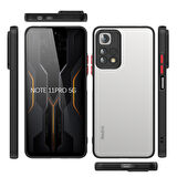 Xiaomi Redmi Note 11 Pro 5G Kılıf Zore Hux Kapak-Siyah