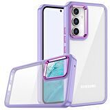 Galaxy A14 Uyumlu Zore Flora Kapak-Lila