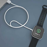 Beyaz Apple Watch Type-C Şarj Kablosu-Zore