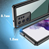 Galaxy S23 Ultra Uyumlu 1-1 Su Geçirmez Uyumlu-Siyah