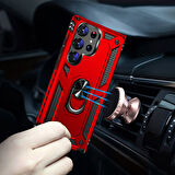 Galaxy S23 Ultra Uyumlu Zore Vega Kılıf-Kırmızı