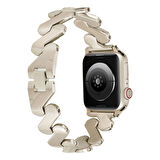 ​​​Watch Ultra 49mm Kordon Uyumlu KRD-80 Metal Strap Kayış CLO- Gold