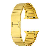 Watch Ultra 49mm Uyumlu KRD-82 Metal Zore Kordon-Gold