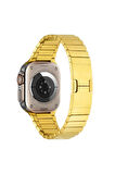 Apple Watch Ultra 49mm Uyumlu Krd-82 Metal Kordon Gold