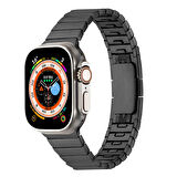 Watch 7 45mm Uyumlu KRD-82 Metal Zore Kordon-Siyah