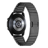Galaxy Watch 46mm Uyumlu KRD-82 22mm Metal Zore Kordon-Gri