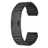 Xiaomi Amazfit Pace Uyumlu KRD-82 22mm Metal Zore Kordon-Gri