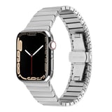 ​​​Watch Ultra 49mm Kordon Uyumlu KRD-79 Metal Strap Kayış CLO- Gümüş