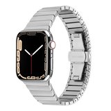 ​​​Watch 7 45mm Kordon Uyumlu KRD-79 Metal Strap Kayış CLO- Gümüş