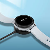 Siyah Galaxy Watch 5 40mm Type-C Akıllı Saat Şarj Kablosu-Zore